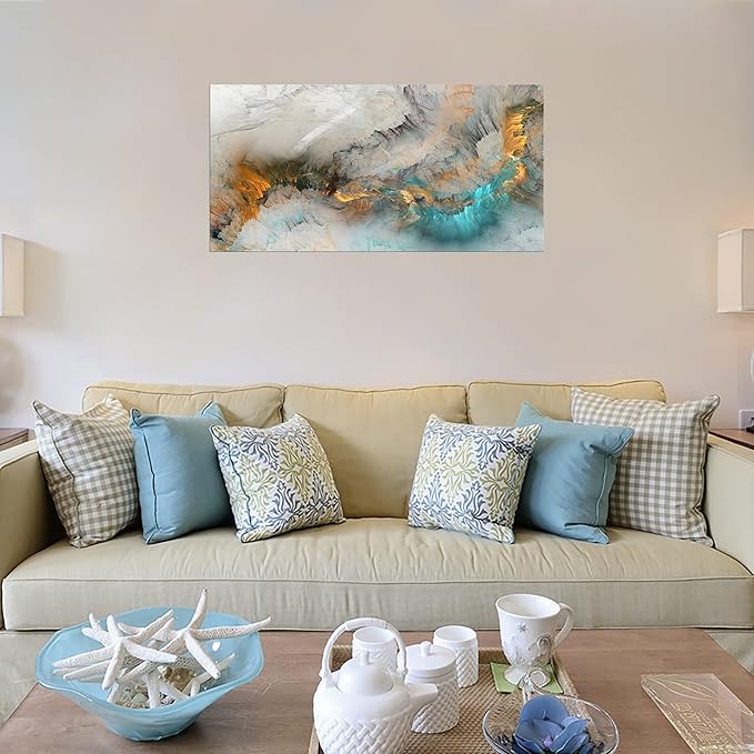 XXMWallArt FC3275 Abstract Canvas Wall Art Fancy Paint Canvas Print Painting Artwork for Living Room Bedroom Kitchen Home and Office Wall Decor