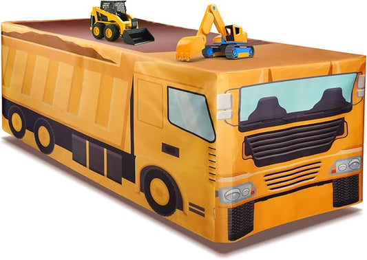 4Ft Construction Vehicle Table Cloth,Construction Birthday Decorations for Kids' Boys' Party Decorations, Baby Shower Birthday Party Supplies