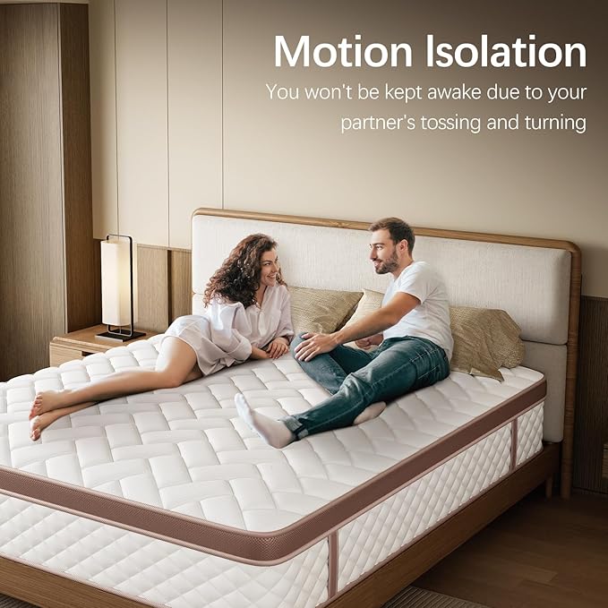 10-Inch King Size Mattress - Premium Cooling Gel Memory Hybrid Foam & 8.5" High Pocket Coils | CertiPUR-US Certified | Pressure Relief & Motion Isolation | 365-Night Risk-Free Trial
