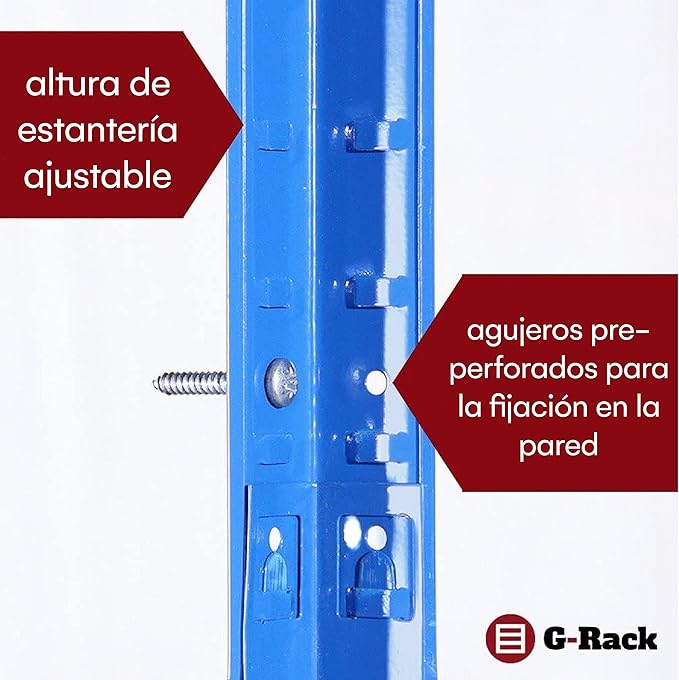 180cm x 120cm x 40cm, Blue 5 Tier (175KG Per Shelf), 875KG Capacity Extra Wide Garage Shed Storage Shelving Unit, 5 Year Warranty