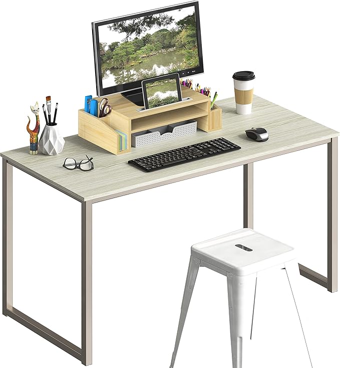 SHW Mission 48-Inch Home Office Computer Desk, Maple