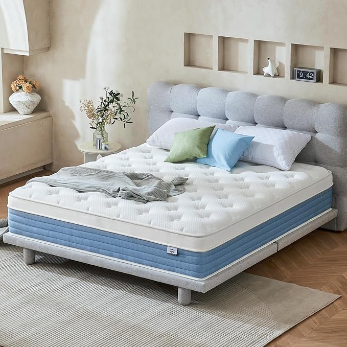 Starage Twin Mattress | 10 inch Hybrid Mattress Twin Memory Foam | Medium Firm Feel for Motion Isolation | Edge Support Pressure Relief|Bed in a Box,CertiPUR-US Certified