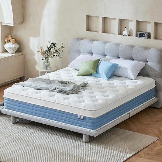 Starage Twin Mattress | 10 inch Hybrid Mattress Twin Memory Foam | Medium Firm Feel for Motion Isolation | Edge Support Pressure Relief|Bed in a Box,CertiPUR-US Certified