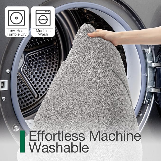 LUMI Ultra Soft Bathroom Rugs Non Slip with Rubber Backing, Absorbent Washable Bath Mat Quick Dry, Upgraded Premium Microfiber Plush Carpet for Bathtub and Shower Floor, Grey, 24x43