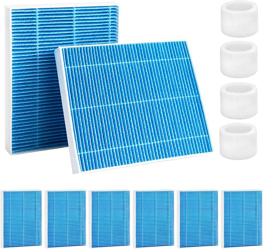 8-Pack 6000S Humidifier Wick Filter Replacement for LEVOIT Superior 6000S Smart Evaporative Humidifier + 4-Pack Top Fill Humidifier Replacement Filters,Efficiently Trap Large Particles & Minerals