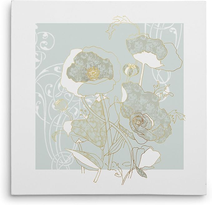 Wexford Home Filigree Floral I Gallery Wrapped Canvas Wall Art, 40x40,