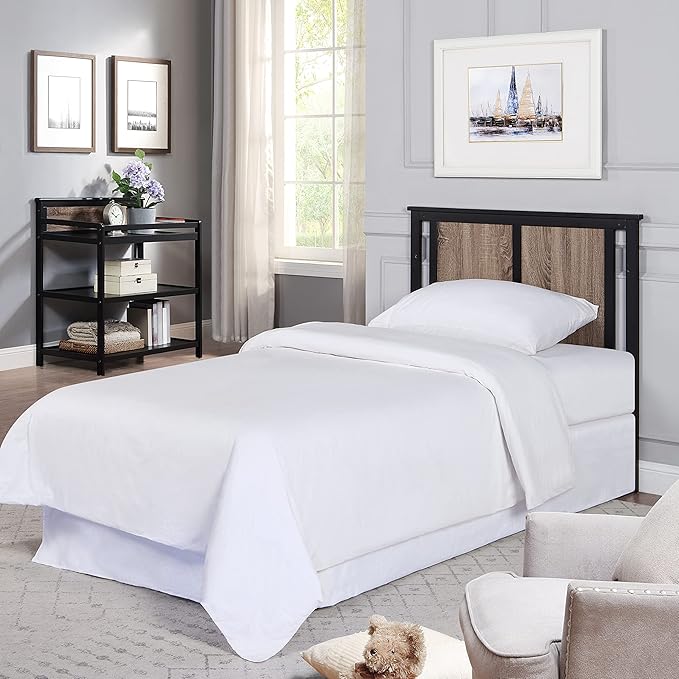 Suite Bebe Connelly 3-in-1 Mini Crib in Black/Vintage Walnut - Comes with Mattress Pad