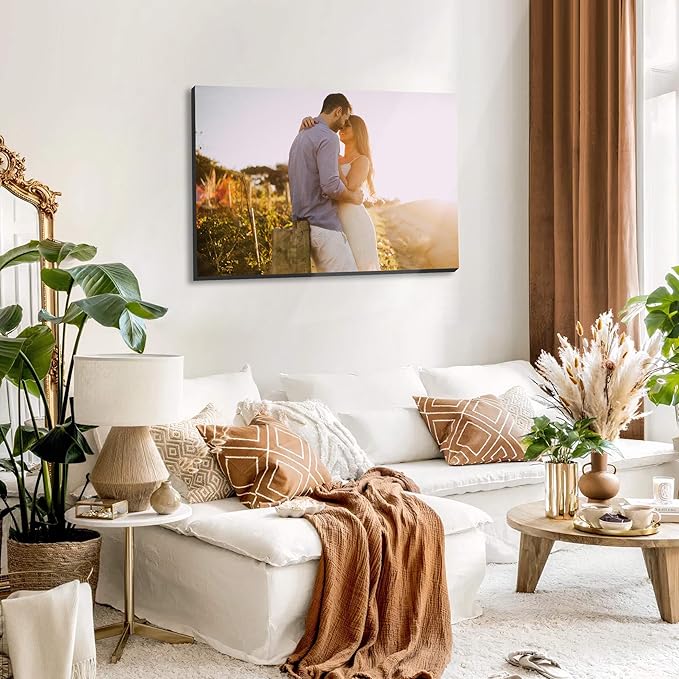 MAZUKO Personalized Custom Canvas Prints - Photo On Canvas Picture Gifts Photo Prints Canvas Personalized Wall Art Ideal for Home Decor (S1)