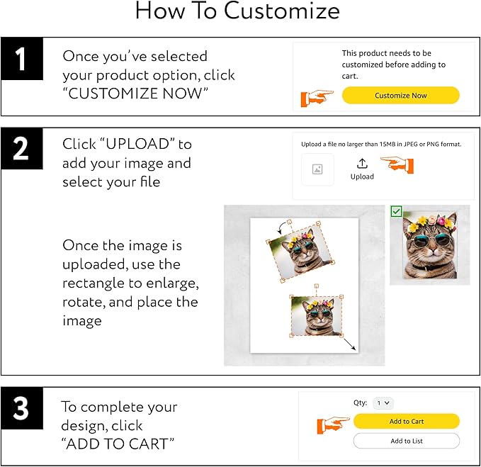 Custom Poster Print, 16x12, Upload Any Photos/Images, Personalized Photo Prints, DIY Your Own Poster, Photo to Poster Printing