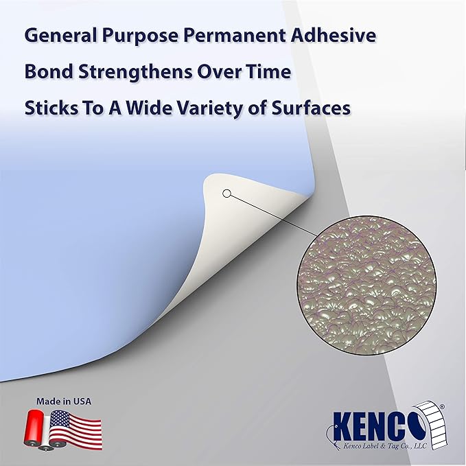 4" X 6" Direct Thermal Perforated Stickers Labels for Shipping Labels, Inventory, and Color Coding - Compatible with Zebra, Rollo, Godex and More (Blue, 6 Rolls)
