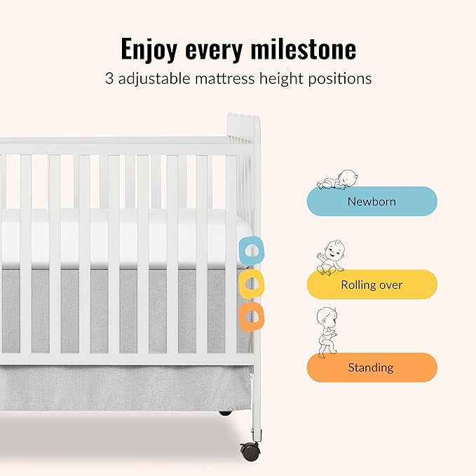 Dream On Me Carson Classic 3-in-1 Convertible Crib in White