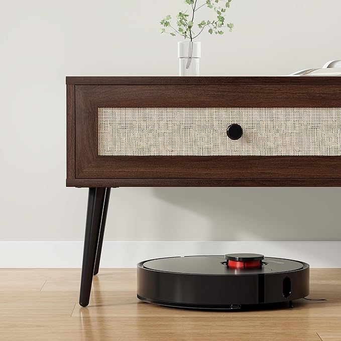 Farini Mid-Century Modern Coffee Table,Wooden Coffee Table for Living Room, Office, Walnut