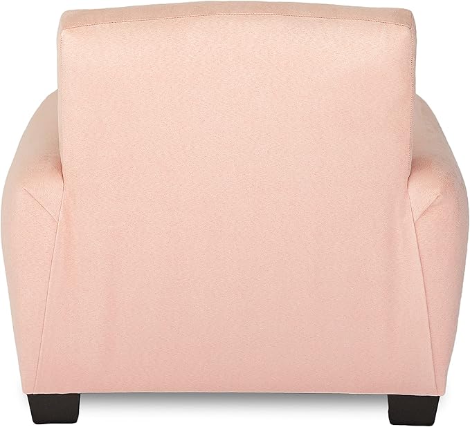 Kid Rocking Chair for Toddlers, Child Chair for Little Kids, Upholstered Toddler Armchair for Children, Comfy and Cute Little Kid Chairs (Legs, Blush)