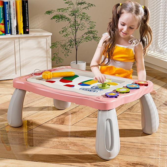 NIPLOOW Magnetic Drawing Board for Kids 3 4 5 6 Years Old Girl Boy, Writing Painting Magnet Doodle Pad Early Educational Learning Kids Toys for Toddlers Birthday