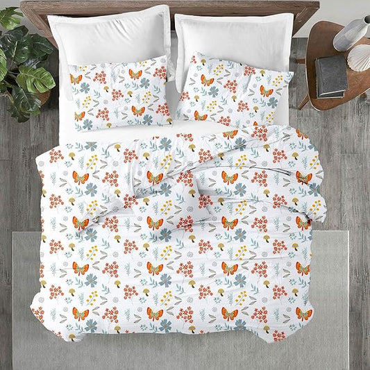 Kotton Culture 1 Pc Queen Size Duvet Cover Only -100% Egyptian Cotton Sateen 600 Thread Count Ultra Soft Premium Durable Comforter Cover Zipper Closure & Corner Ties (Rain Forest,Queen/Full 90" X 90")