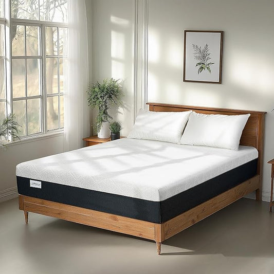 Life Balance Twin Size Mattress, 8 Inch Memory Foam Twin Bed Mattress with Cooling Night Sleep & Pressure Relief, Made in USA Mattresses，CertiPUR-US Certified, Medium Firm, Motion Isolation, CY-8-T
