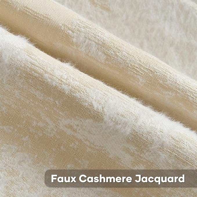 FUTEI Yellow White Decorative Throw Pillow Covers 20x20 Inch Set of 2,Soft Faux Cashmere Jacquard - Textured & Cozy Cushion Case,Modern Home Decor for Couch Bed Living Room