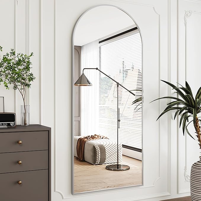 28"x71" Floor Length Mirror,Nano espejos Grandes para sala Elegantes,Full Mirrors for Bedroom,Silver Mirror,Tall Mirror Full Body
