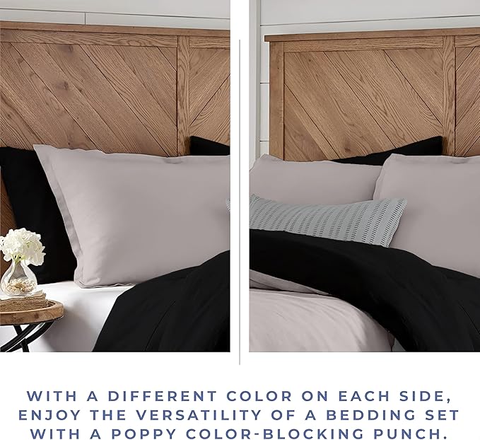 Kotton Culture 120"x98" 1 Pc Oversized King Duvet Cover Only 100% Egyptian Cotton - 600 TC Comforter Cover, Zipper Closure & Corner Ties - Fits Large King Inserts (Oversized King, Night's Shadow)
