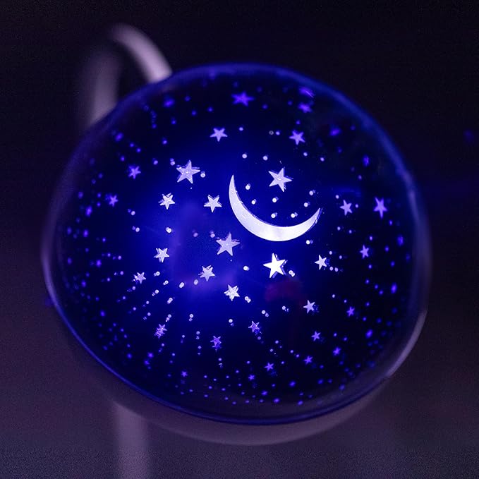 Cute Desk Lamp for Kids, Dimmable, Bright LED Study Light for Desk, Bedside Lamp with Star Projector Night Light for Kids Room Decor, Back to School Supplies, Funny Gift for Boys, Girls, Teens, White