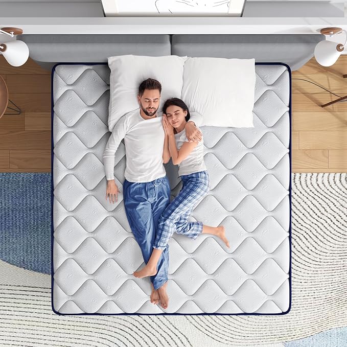 Avenco Full Size Mattress, 12 Inch Full Mattresses in a Box, Hybrid Spring with Comfort Foam and Pocket Coils for Pressure Relief & Motion Isolation
