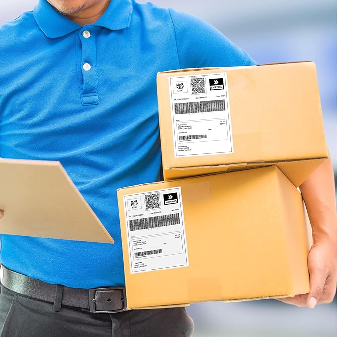 Direct Thermal Labels 4x6-450 Labels/Roll, Thermal Shipping Labels for Zebra 2844 ZP-450 ZP-500 ZP-505,22 Rolls,9900 Labels(NOT for DYMO)