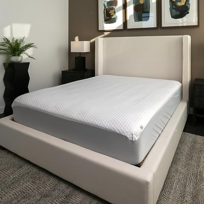 23 Threads X161 Series Padded Plush Soft Waterproof Noiseless Mattress Protector Cover, Fitted, with Ctrl+Z Technology, 16 Inch Deep, TwinXL