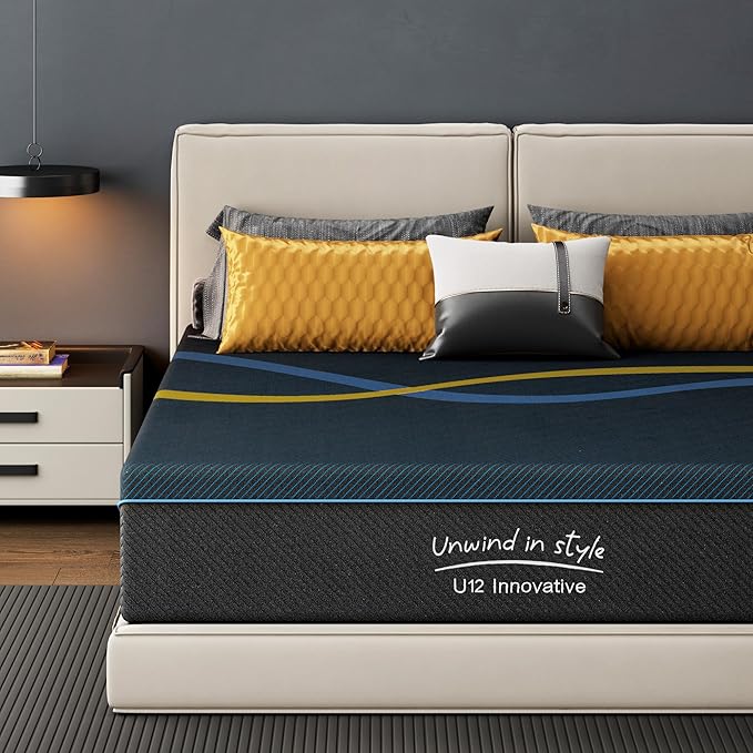 12 Inch King Memory Foam Mattress with Removable Cover, Medium Firm, Breathable, Ergonomic Support, Mattress in a Box, Pressure Relief, No Fiberglass