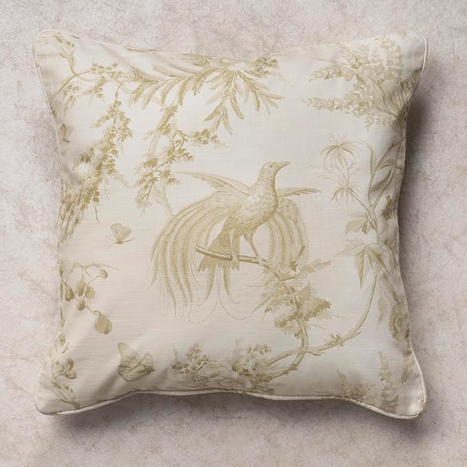 Maison d' Hermine Decorative Pillow Covers 20x20 Inch Square 100% Cotton Throw Pillow Covers with Invisible Zipper Cushion Case for Living Room Couch, Chair, Sofas, Bedroom, Home (Paradise - Sage)