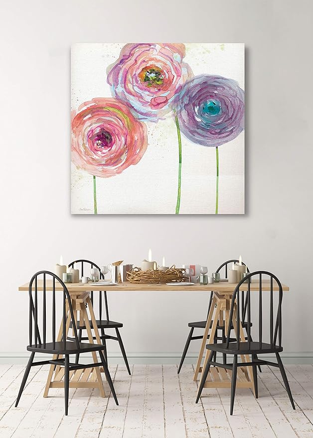 Wexford Home Summer Fields III Gallery Wrapped Canvas Wall Art, 40x40,