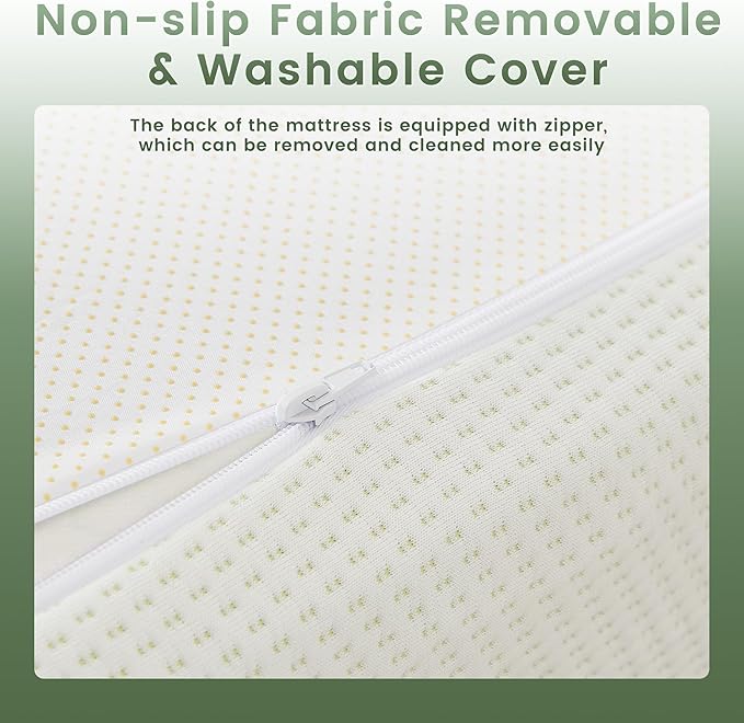 Twin Mattress 5 Inch for Kids, Memory Foam Mattress Medium Firm Pressure Relief with Cooling Green Tea Gel, Mattresses in a Box Comfortable and Supportive No Fiberglass