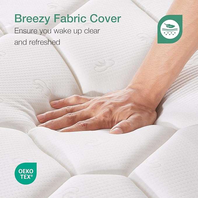 Novilla Twin XL Mattress 6 Inch,Bonnell Spring Hybrid Mattress for Spine Support & Cooling Comfort - Adaptive Foam Layer with Medium Firm- CertiPUR-US Certified for Youth/Guest Rooms