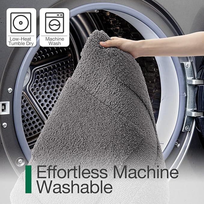 LUMI Ultra Soft Bathroom Rugs Non Slip with Rubber Backing, Absorbent Washable Bath Mat Quick Dry, Upgraded Premium Microfiber Plush Carpet for Bathtub and Shower Floor, Dark Grey, 24x43
