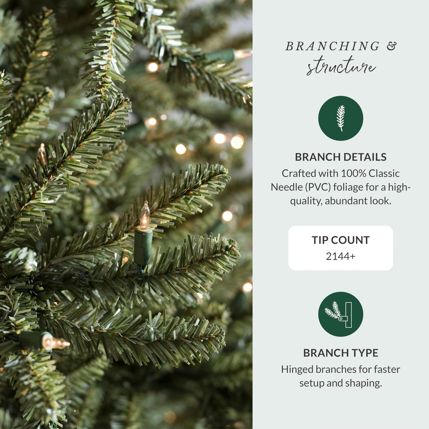 Balsam Hill 6.5ft Pre-Lit Classic Blue Spruce - Artificial Christmas Tree with 2144+ Tips, 700 Clear Incandescent Lights, Easy Plug Technology & Premium Stand for Indoor Holiday Decorating