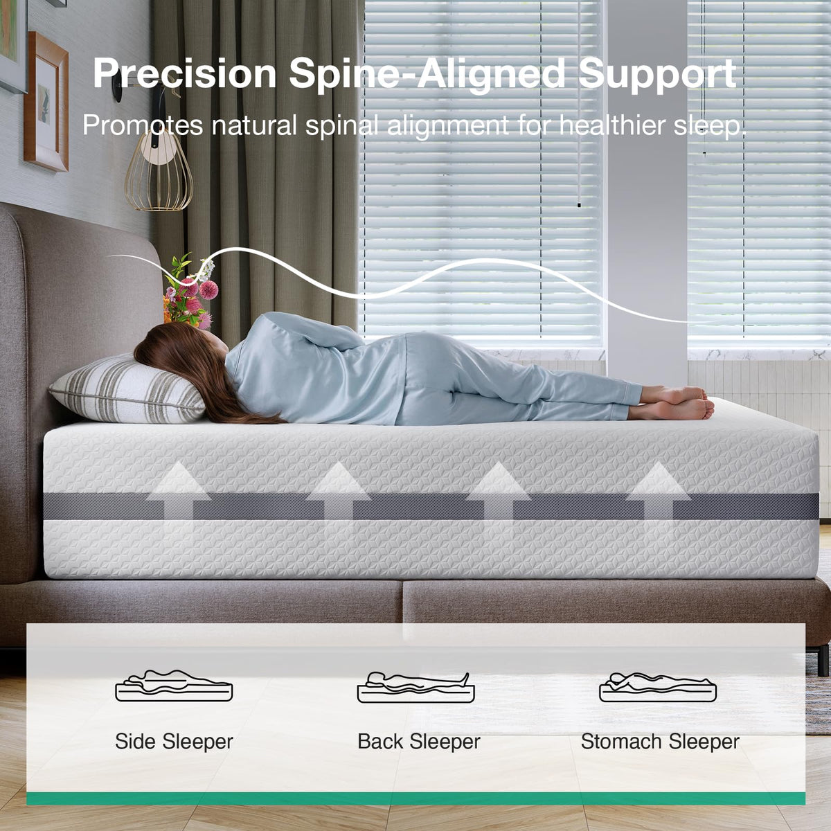 Novilla California King Mattress, 12 Inch NanoGEL™ Memory Foam Mattress