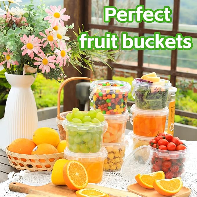 ASEVAT 25oz Food Grade Plastic Storage Containers, Airtight Food Storage Container, Reusable Microwave Safe Bowls With Lids, Freezer Safe Containers, Sauce, Soup (6Pack)