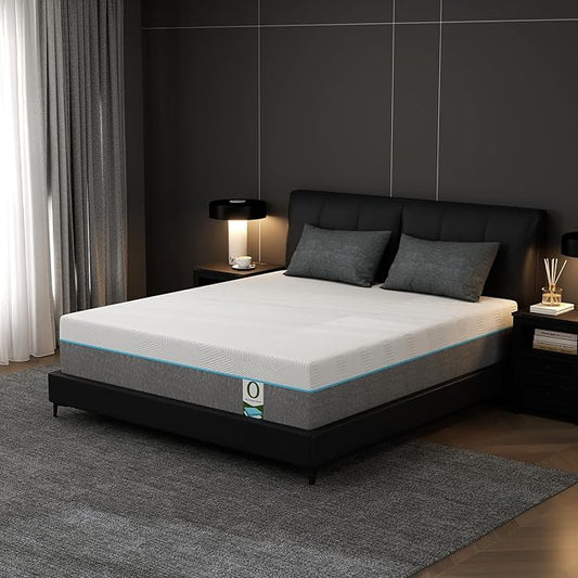 Vipbear 12 Inch Memory Foam Mattress Full Hybrid Medium Firm Mattresses in a Box Cooling Gel Bed Therapeutic Firm Support Comfort for Back Pain, Pressure Relief, CertiPUR-US Certified, Made in USA