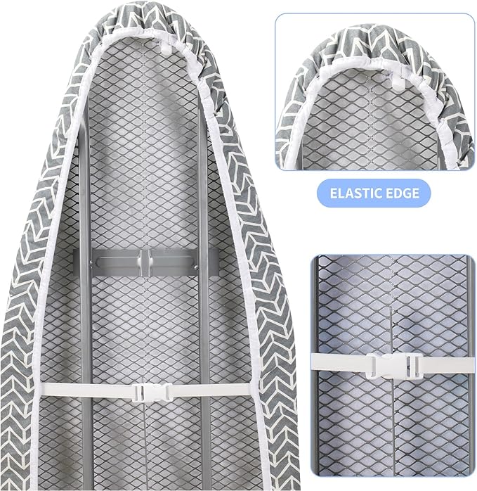 BNDX Eco-Friendly Ironing Board Cover and Pad 18" x 49" – Heat-Resistant, Stain-Proof, Ideal for Home Use, Hotels, College Students – Urban Geometry