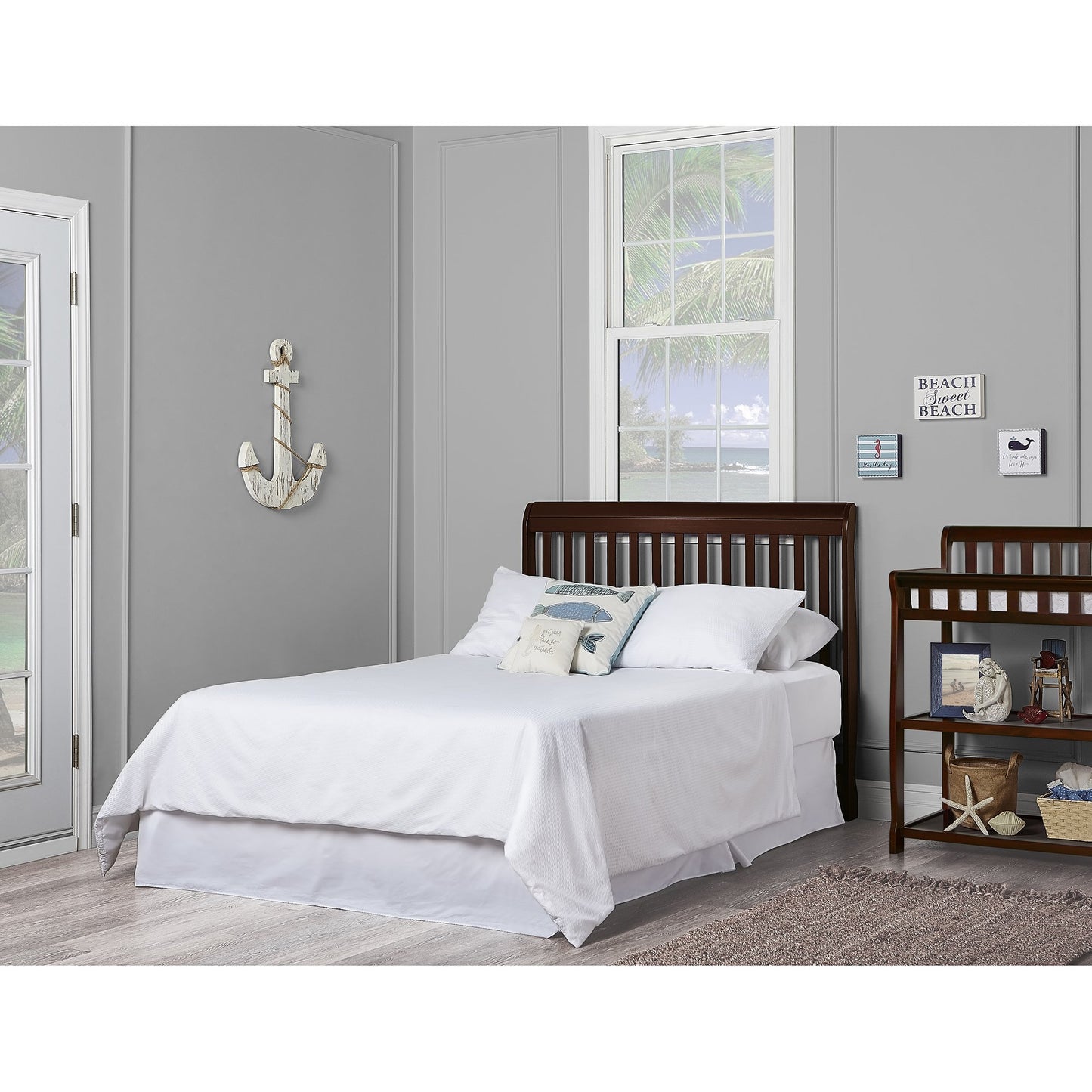 Dream On Me Ashton 4-in-1 Convertible Crib in Espresso, Greenguard Gold, JPMA Certified, Non-Toxic Finishes, Features 4 Mattress Height Settings, Made of Solid Pinewood