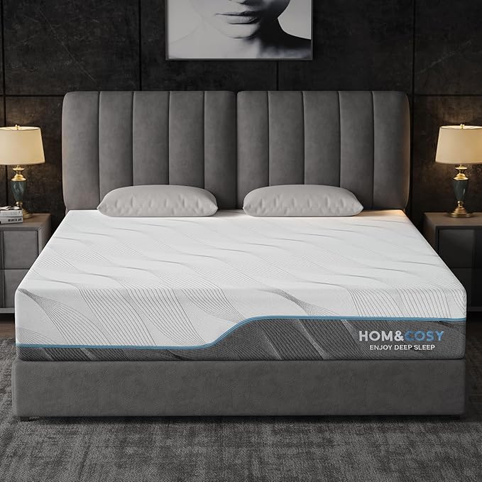 WEUP Extra Firm King Memory Foam Mattress, 10 Inch Medium - Extra Firm Dual Side Flippable Mattress for Back Pain, Made in USA, CertiPUR-US Certified, 80" x76"