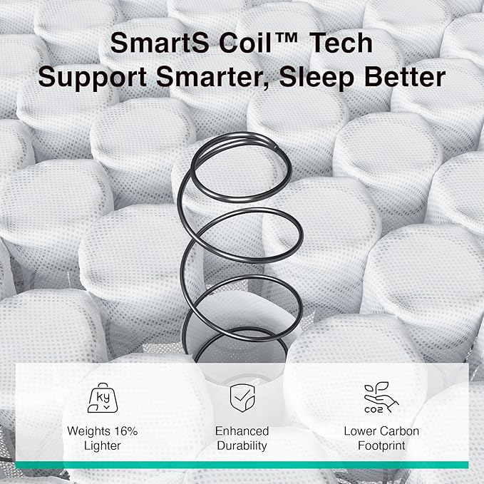 Novilla 8 Inch Hybrid Mattress Twin Size, Twin Mattress in a Box with Individual Pocketed Springs & Gel Memory Foam for Body Support & Back Pain Relief & Cool Night Sleep, CertiPUR-US Certified