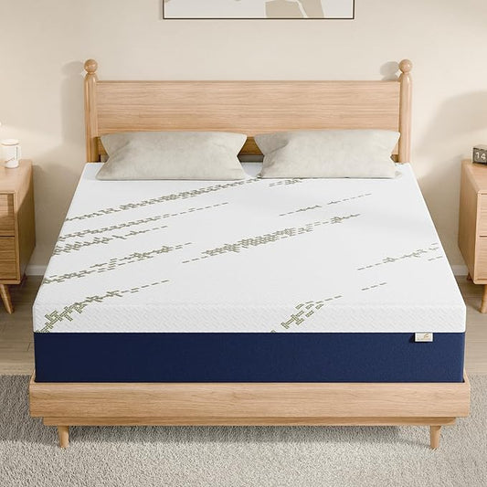 12 Inch Full Mattress, Gel Memory Foam Bed in a Box, Medium Firm, CertiPUR-US Certified, Pressure Relief, Comfortable Sleep for Teens, Adults, Guest Rooms