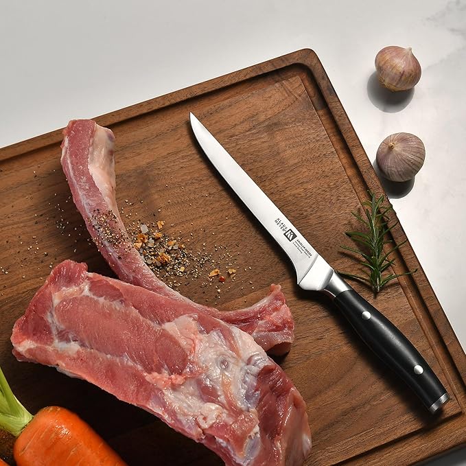 Arcelor 14 Piece Exclusive German Steel Non-Slip Handles Knife Set with Solid Wood Block …