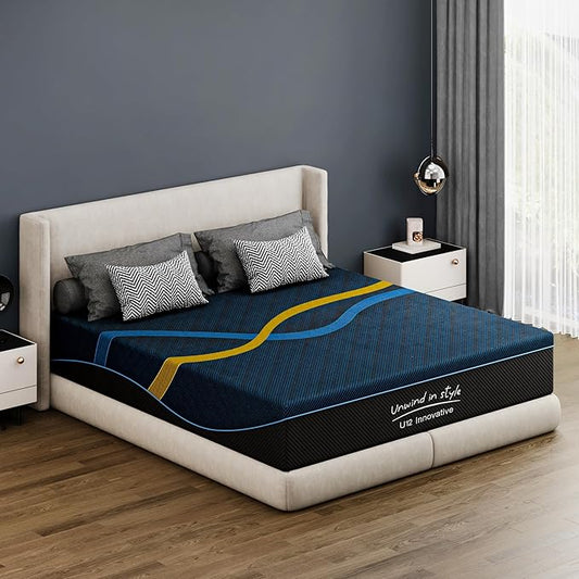 14 Inch King Memory Foam Mattress with Removable Cover, Medium Firm, Breathable, Ergonomic Support, Mattress in a Box, Pressure Relief, No Fiberglass