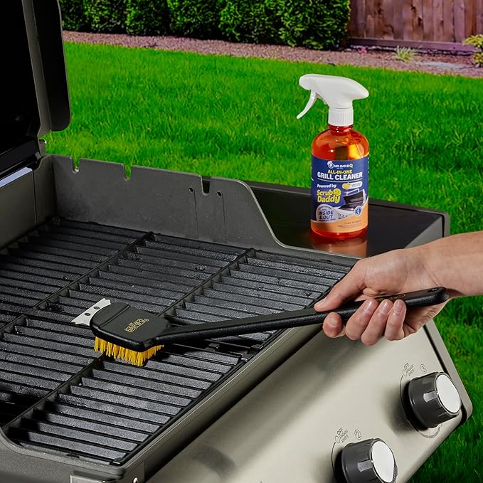 Mr. Bar-B-Q 18” Deluxe Grill Brush Powered by Scrub Daddy