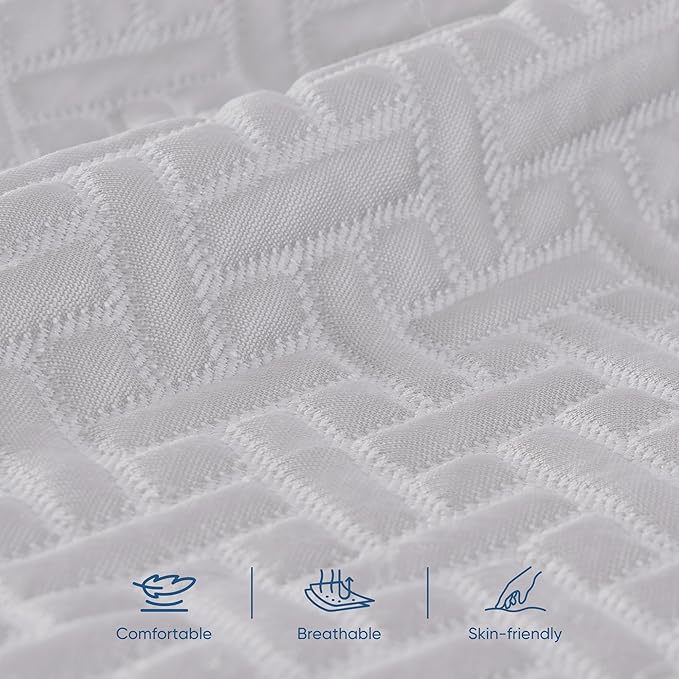 Memory Foam Mattress Topper Cal King Size, 3 Inch Gel Infused Cooling Mattress Pad with Breathable Bamboo Cover, Pressure Relief & Machine Washable Bed Topper 72"x84" Gray
