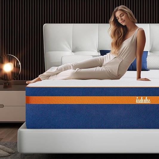 14" Cal King Mattress - Luxury 6 Premium Pressure Relieving Layers for Back Pain, Bamboo Charcoal Foam, 365 Night Trial, Made in USA CertiPUR-US Certified