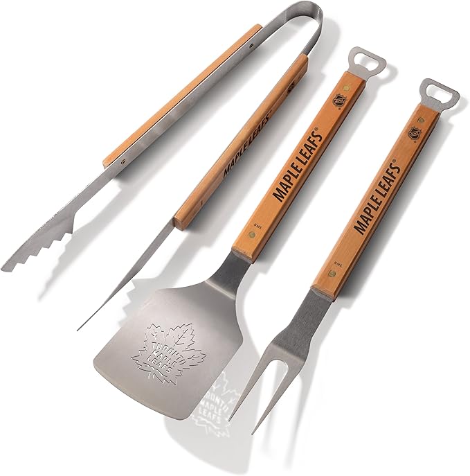 YouTheFan NHL Toronto Maple Leafs Classic Series 3-Piece BBQ Set