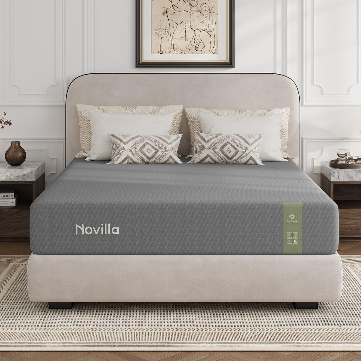 Novilla King Mattress, 10 Inch Cooling King Size Memory Foam Mattress
