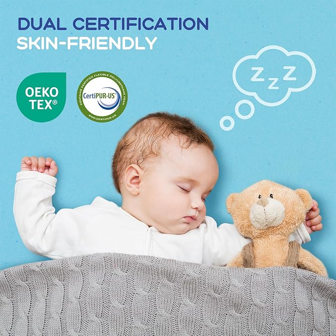VALUXE Queen Mattress Topper 2 Inch Cooling Gel Memory Foam, CertiPUR-US Certified Topper & Pad for Back Pain Relief, Soft Breathable Bedding with Pressure Relief (Blue)